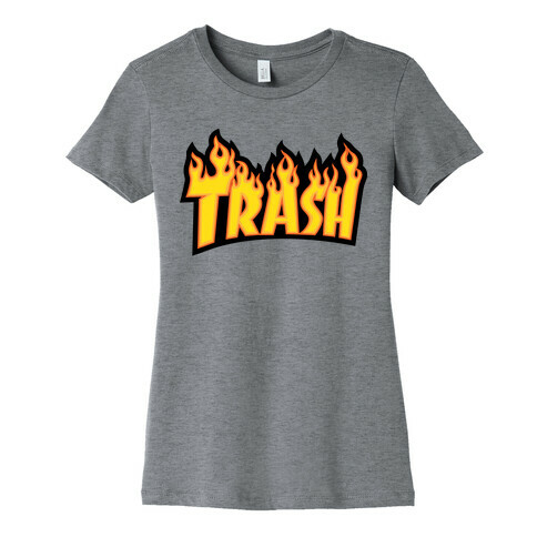 Trash Thrasher Logo Parody  Womens T-Shirt