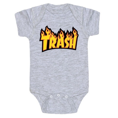 Trash Thrasher Logo Parody  Baby One-Piece