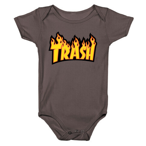 Trash Thrasher Logo Parody  Baby One-Piece