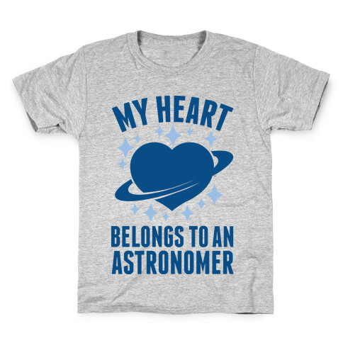 My Heart Belongs to an Astronomer Kids T-Shirt