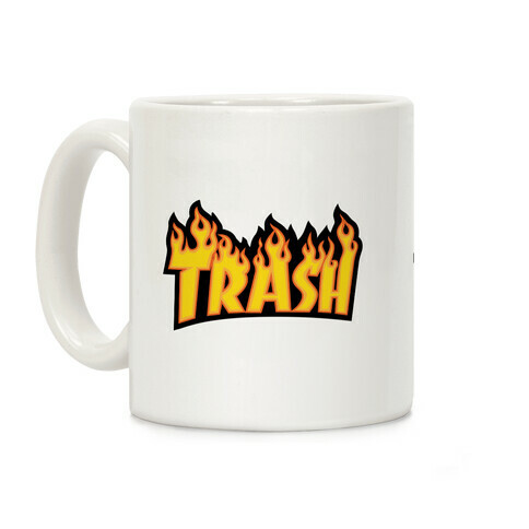 Trash Thrasher Logo Parody  Coffee Mug