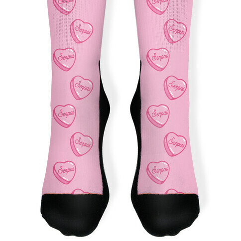 Senpai Candy Heart Sock