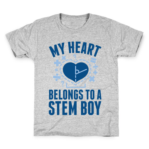 My Heart Belongs to a STEM Boy Kids T-Shirt