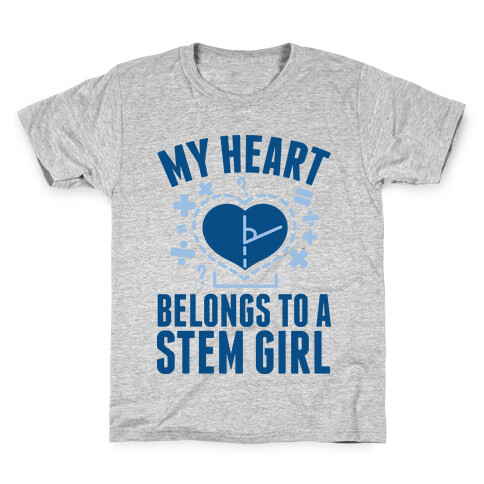 My Heart Belongs to a STEM Girl Kids T-Shirt