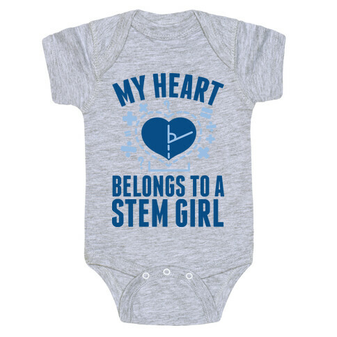 My Heart Belongs to a STEM Girl Baby One-Piece