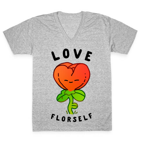 Love Florself V-Neck Tee Shirt