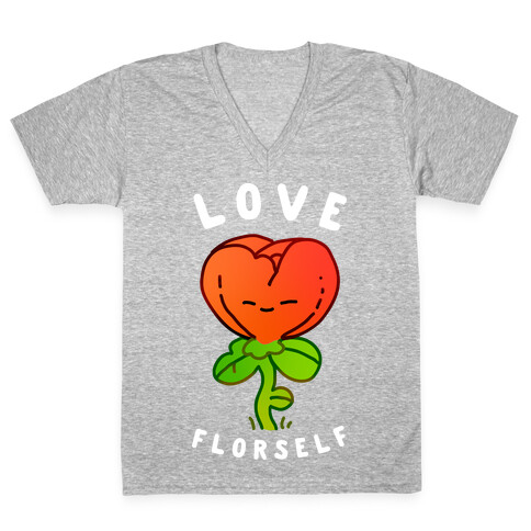 Love Florself V-Neck Tee Shirt