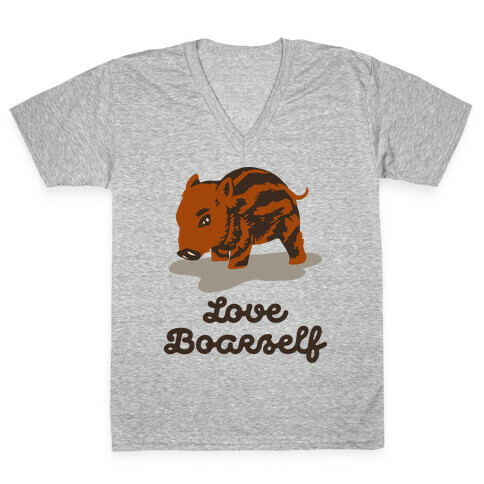 Love Boarself V-Neck Tee Shirt