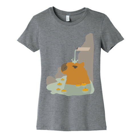 Capybara Hot Spring Womens T-Shirt