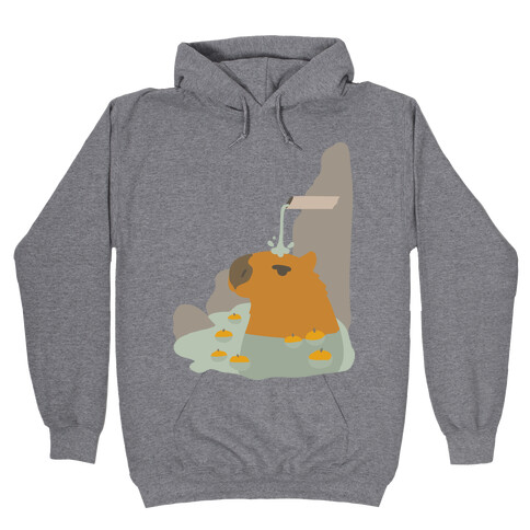 Capybara Hot Spring Hooded Sweatshirt