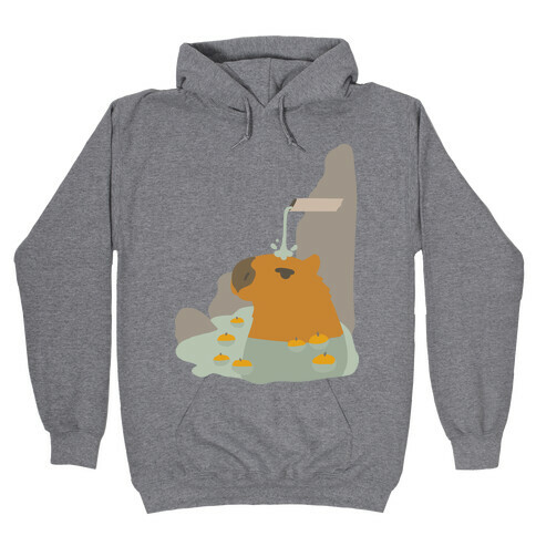 Capybara Hot Spring Hooded Sweatshirt