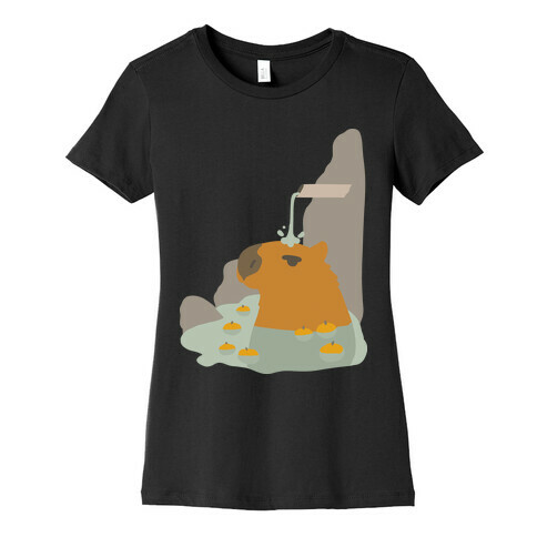 Capybara Hot Spring Womens T-Shirt