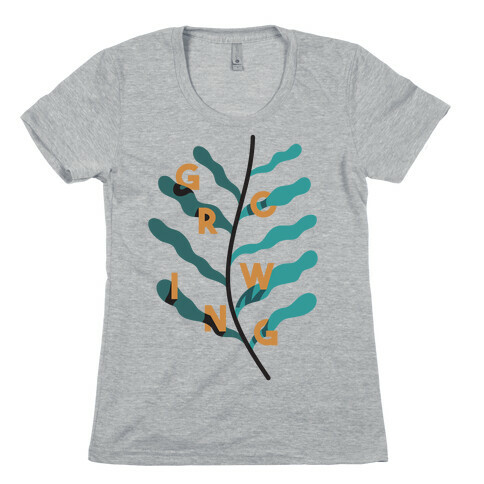 Growing Plant Frond Womens T-Shirt