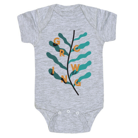 Growing Plant Frond Baby One-Piece