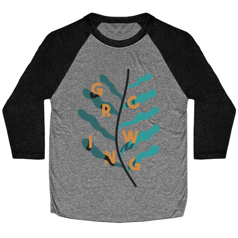 Growing Plant Frond Baseball Tee