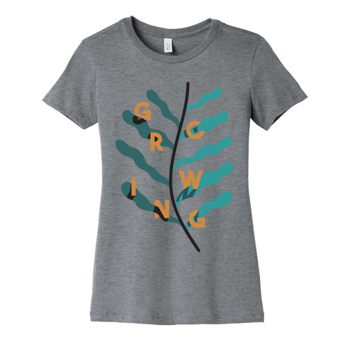 Growing Plant Frond Womens T-Shirt