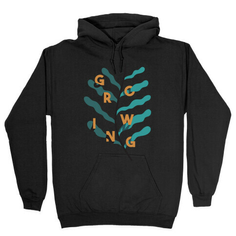 Growing Plant Frond Hooded Sweatshirt