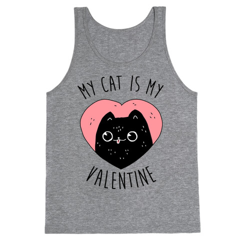 My Cat is My Valentine Tank Top