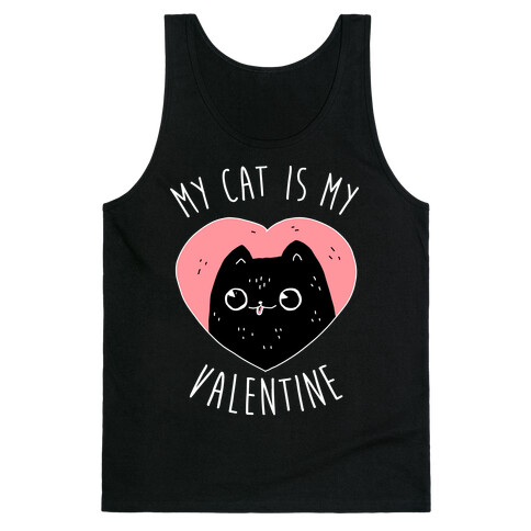 My Cat is My Valentine Tank Top