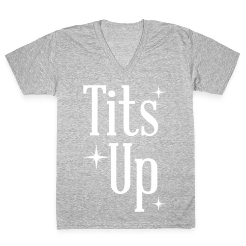 Tits Up V-Neck Tee Shirt