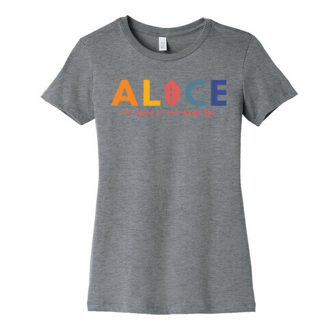 Alice, The Name On Everyone's Lips Womens T-Shirt