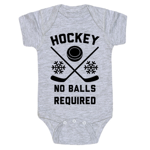 Hockey No Balls Required Baby One-Piece