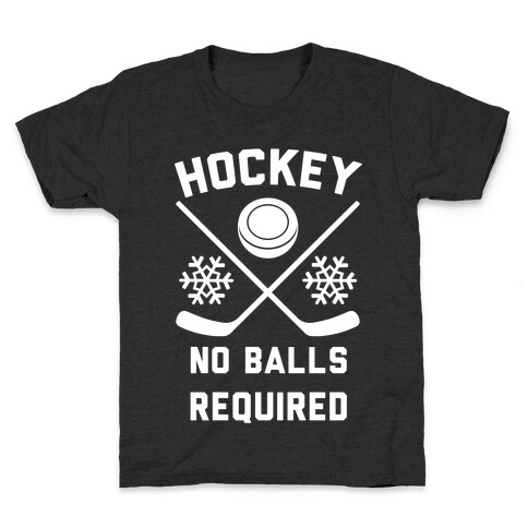 Hockey No Balls Required Kids T-Shirt