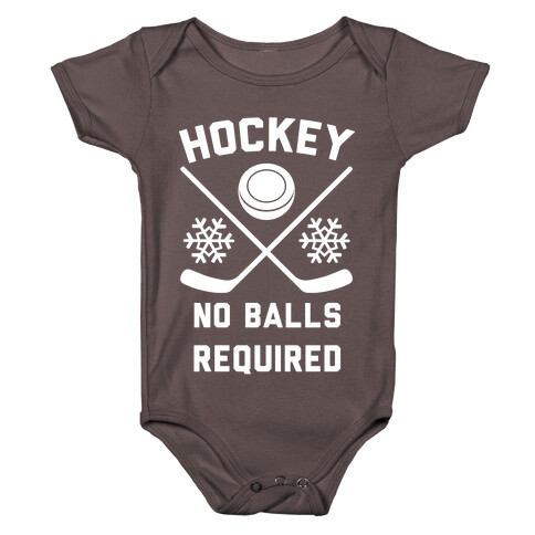 Hockey No Balls Required Baby One-Piece
