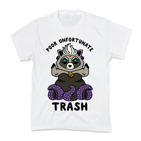 Poor Unfortunate Trash Raccoon  Kids T-Shirt