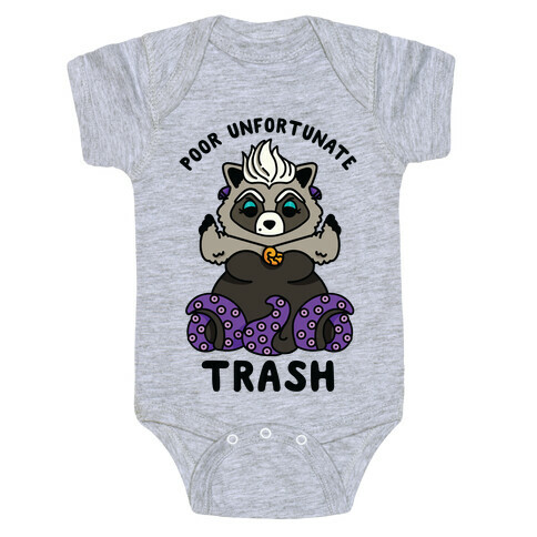 Poor Unfortunate Trash Raccoon  Baby One-Piece