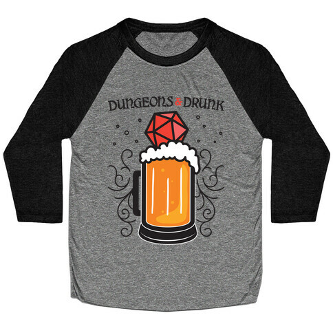 Dungeons & Drunk Baseball Tee