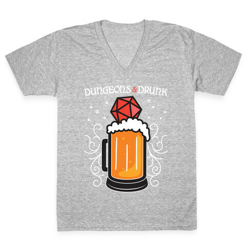 Dungeons & Drunk V-Neck Tee Shirt