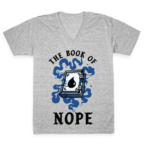 The Book Of Nope Blue Magic V-Neck Tee Shirt