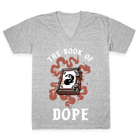 The Book Of Dope Red Magic V-Neck Tee Shirt