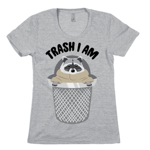 Trash I Am Raccoon Baby Yoda Parody Womens T-Shirt