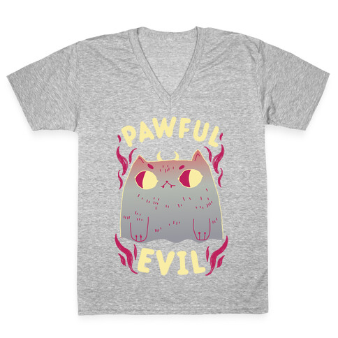 Pawful Evil V-Neck Tee Shirt