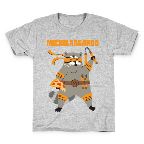 Michelangarbo (Michelangelo Raccoon) Kids T-Shirt