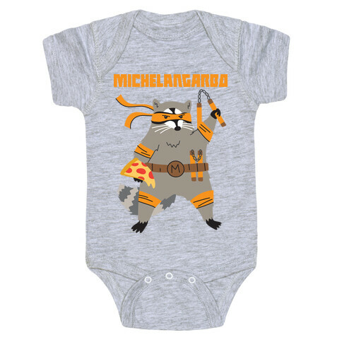 Michelangarbo (Michelangelo Raccoon) Baby One-Piece