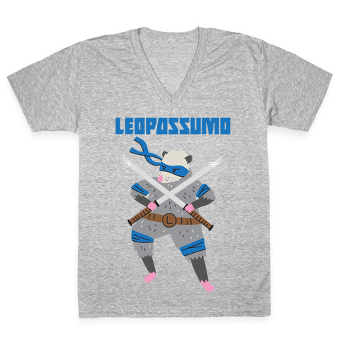 Leopossumo (Leonardo Opossum) V-Neck Tee Shirt