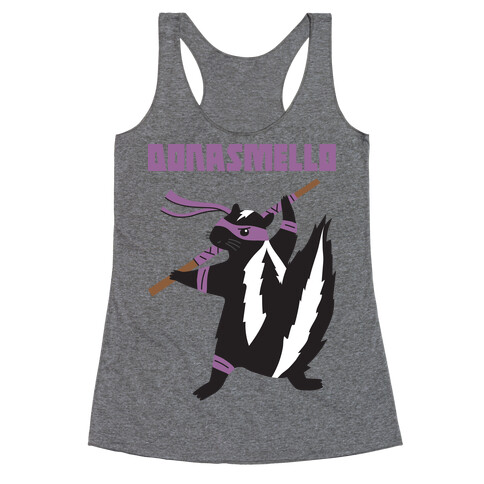 Donasmello (Donatello Skunk) Racerback Tank Top