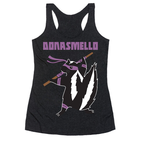 Donasmello (Donatello Skunk) Racerback Tank Top