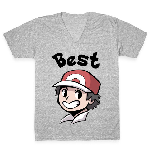 Best Frenemies (Red) V-Neck Tee Shirt