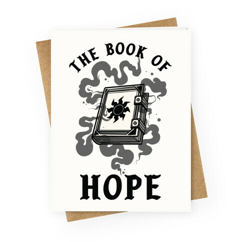 The Book Of Hope White Magic Greeting Card