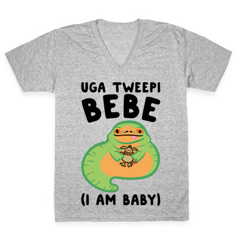 I Am Baby Jabba Parody V-Neck Tee Shirt