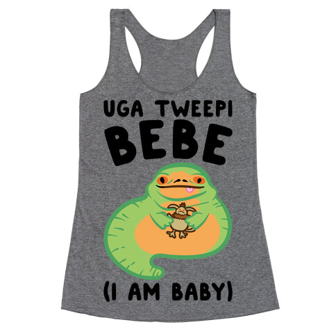 I Am Baby Jabba Parody Racerback Tank Top