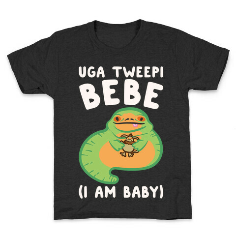 I Am Baby Jabba Parody White Print Kids T-Shirt