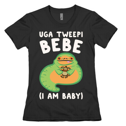 I Am Baby Jabba Parody White Print Womens T-Shirt