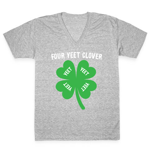 Four Yeet Clover V-Neck Tee Shirt