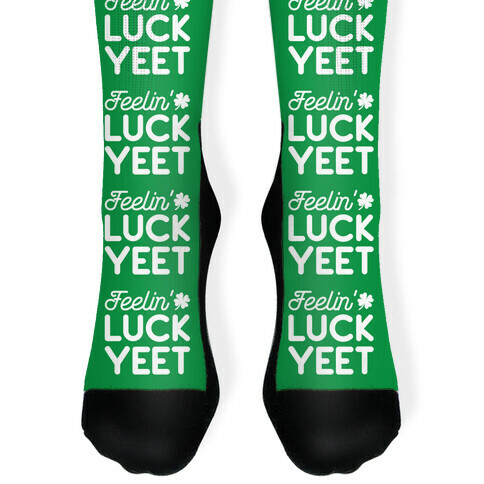 Feelin' LuckYEET St. Patrick's Day Sock