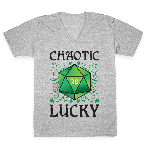 Chaotic Lucky V-Neck Tee Shirt